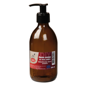 Botella de vidrio ámbar 300ml