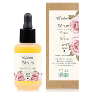 Sérum facial de Rosas y Geranio